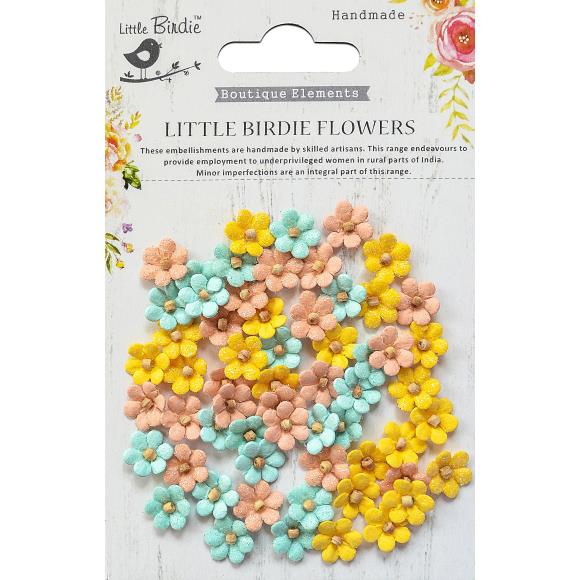 Little Birdie - Beaded Micro Petals - Pastel Palette