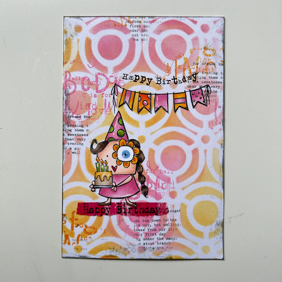 AALL & CREATE - A7 Stamps - Girl Birthday #964