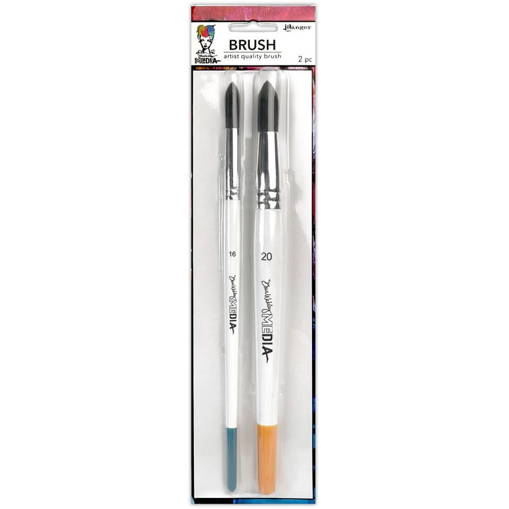 Dina Wakley Media Brushes #16 & #20 Round