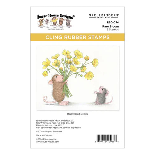 House Mouse Designs - Cling Rubber Stamps - Rare Bloom