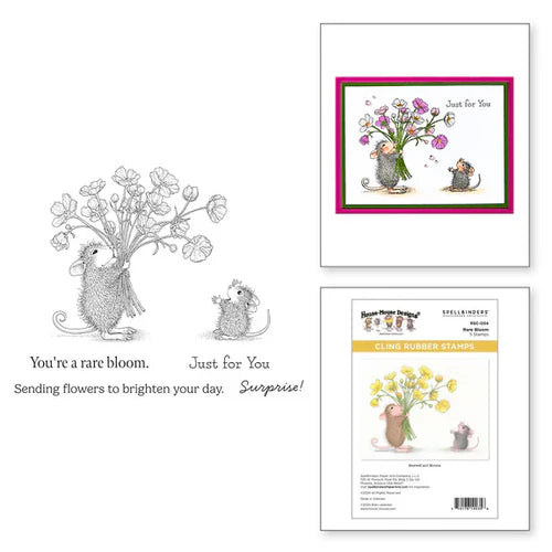 House Mouse Designs - Cling Rubber Stamps - Rare Bloom