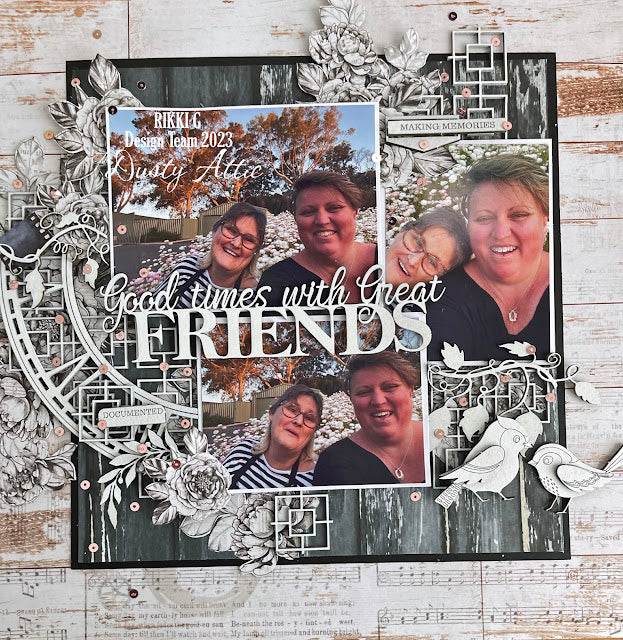 Dusty Attic - Chipboard - Geo Panel #3