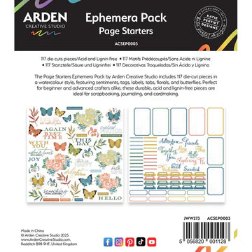 Arden Creative - Ephemera Pack Page Starters