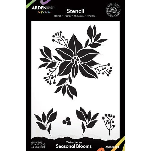Arden Creative Studios- Makers Series Stencil - Seasonal Blooms