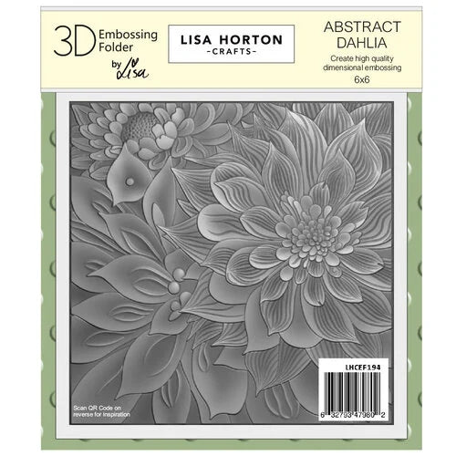 Lisa Hortons - Abstract Dahlia 6x6" Embossing Folder
