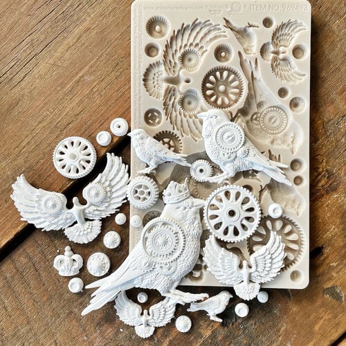 Finnabair Imaginarium Molds - Clockwork Sparrows