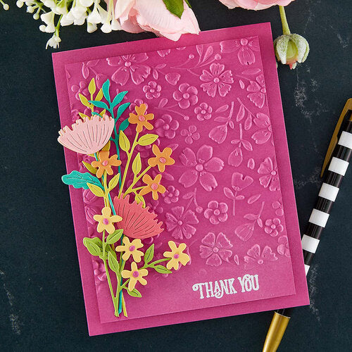 Spellbinders - 3D Embossing Folders - Flower Frenzy