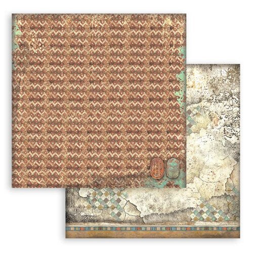 Stamperia - 8''x 8'' Double Sided Paper Pad - Land Of The Pharaohs Backgrounds Selection