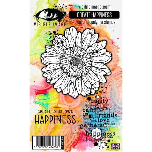 Visible Image clear stamps -Create Happiness