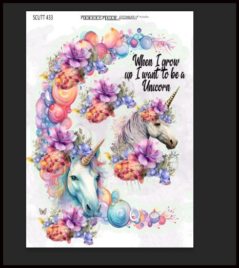 Memory Maze A4 Cuttables - Unicorn 433