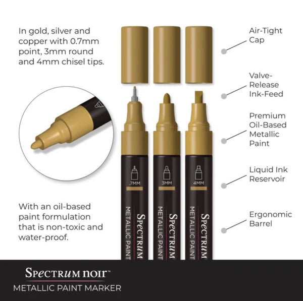 Spectrum Noir - Metallic Paint Markers -Copper