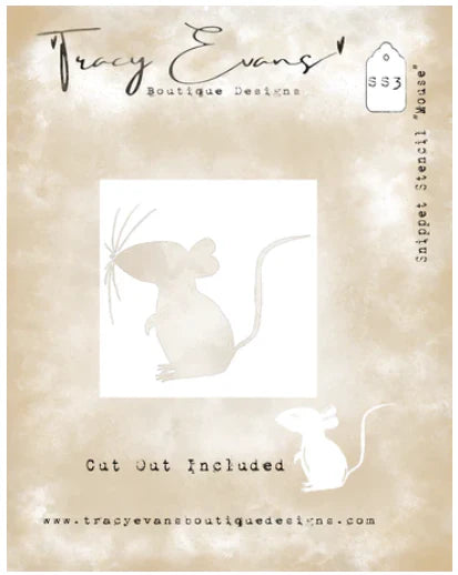 Tracy Evans Boutique Designs - Snippet Stencils - Mouse SS3