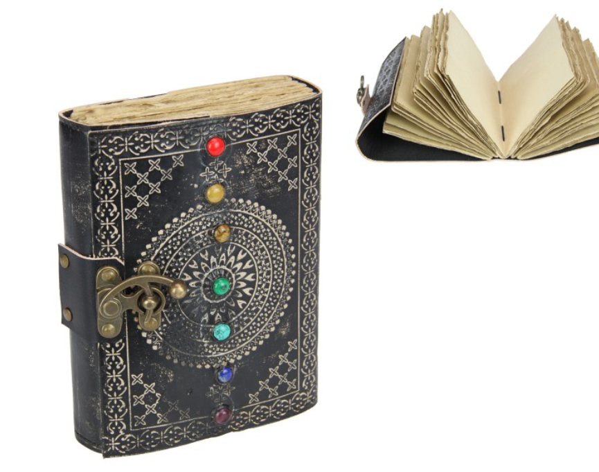 Chakra Leather Journal 7"x5"
