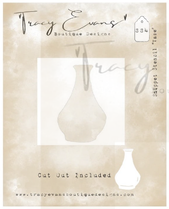 Tracy Evans Boutique Designs - Snippet Stencils - Vase