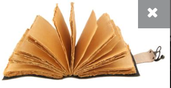 Grey Wolf Leather Journal With Metal Closure 7"x5"