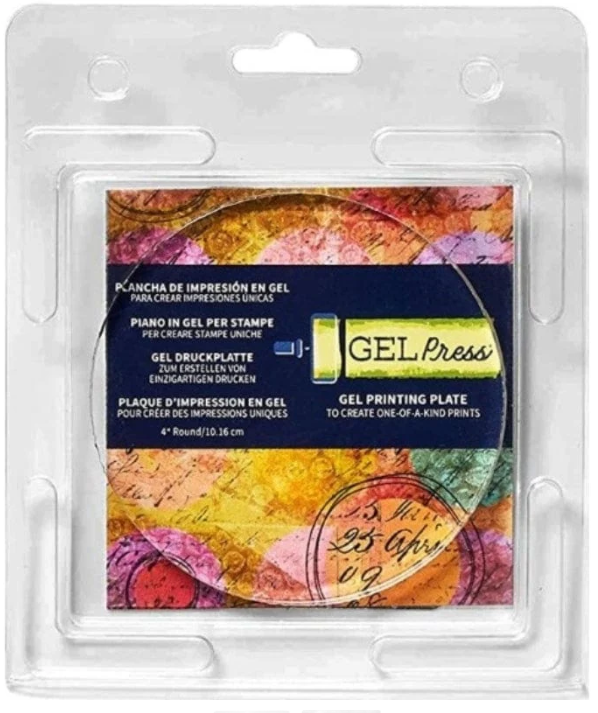 Gel Press Gel Printing Plate 4" Round 10.6cm