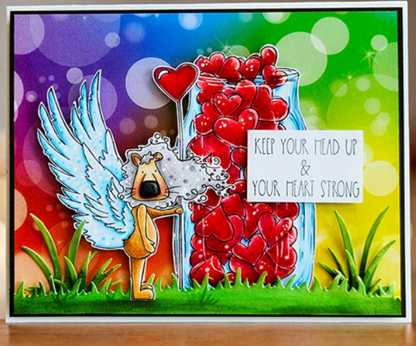 Stamping Bella - Cling Stamps - Jar Of Hearts