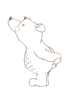 Kaszazz Rubber Stamp - Little Standing Bear