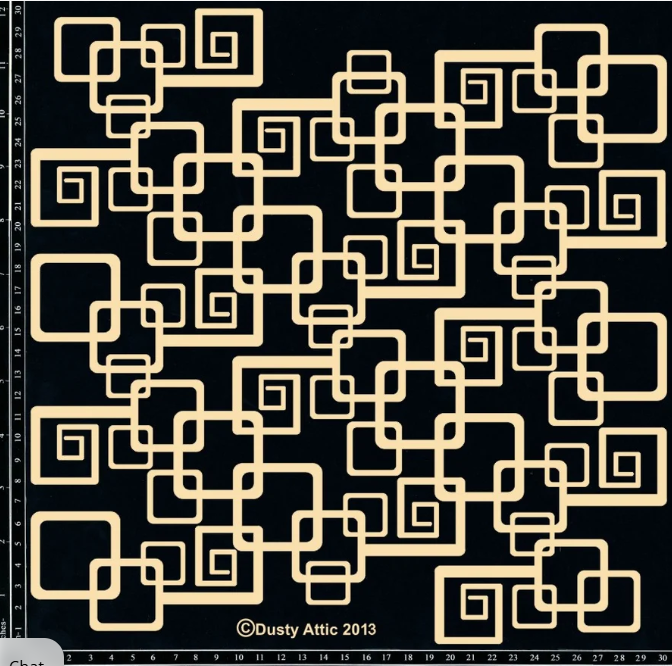 Dusty Attic - Chipboard - Geometric Panel