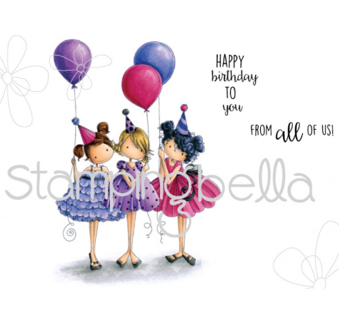 Stamping Bella - Cling Stamps - Tiny Townie Birthday Party