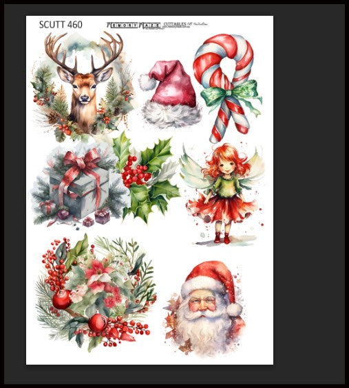 Memory Maze A4 Cuttables - Christmas Reindeer 460