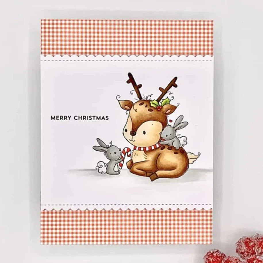Paper Rose -  Clear Stamp Set - Sweet Reindeer