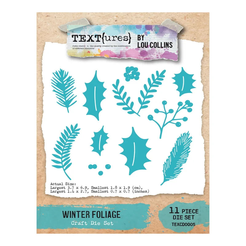 TEXT(ures) Winter Foliage- Craft Die Set