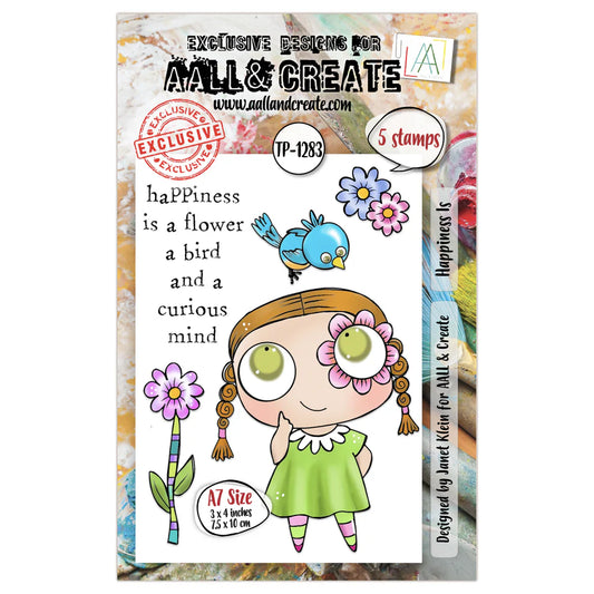 AALL & CREATE - A7 Stamps -Happiness Is # 1283