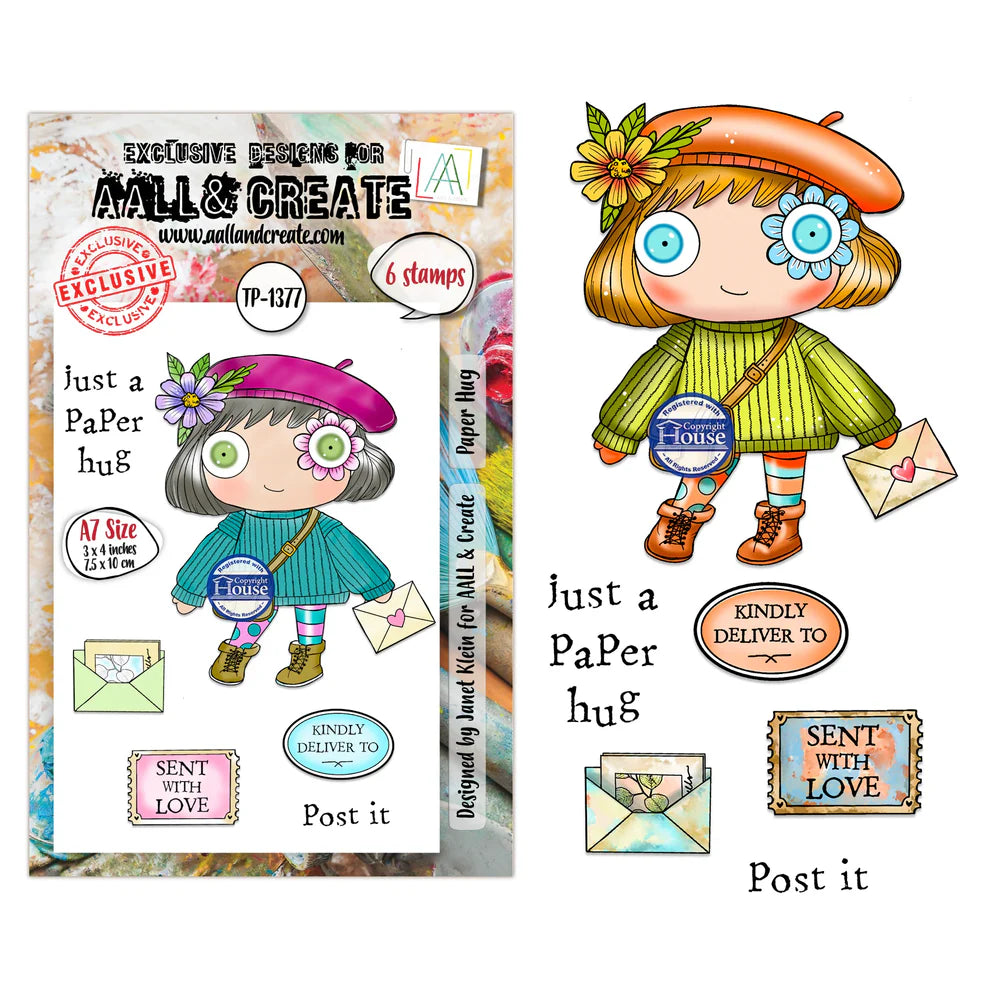 AALL & CREATE - A7 Stamps - Paper Hug #1377