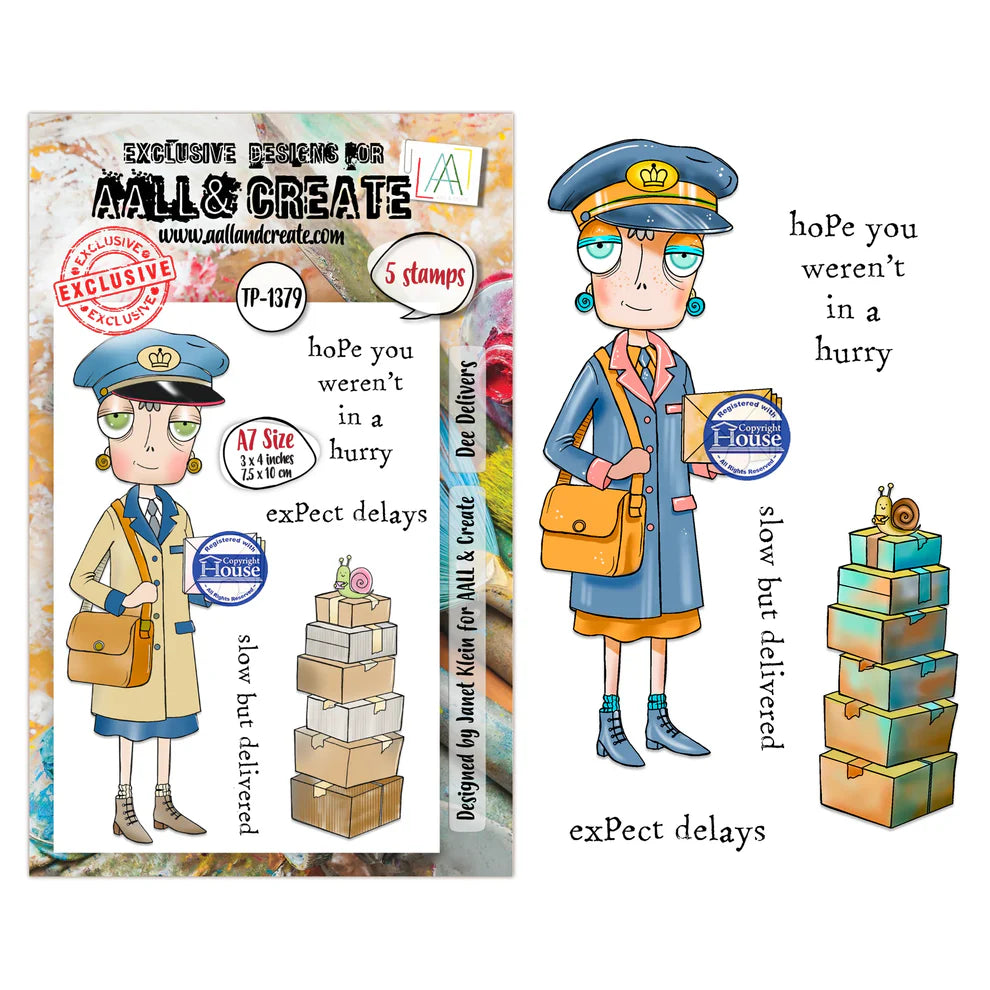 AALL & CREATE - A7 Stamps - Dee Delivers #1379