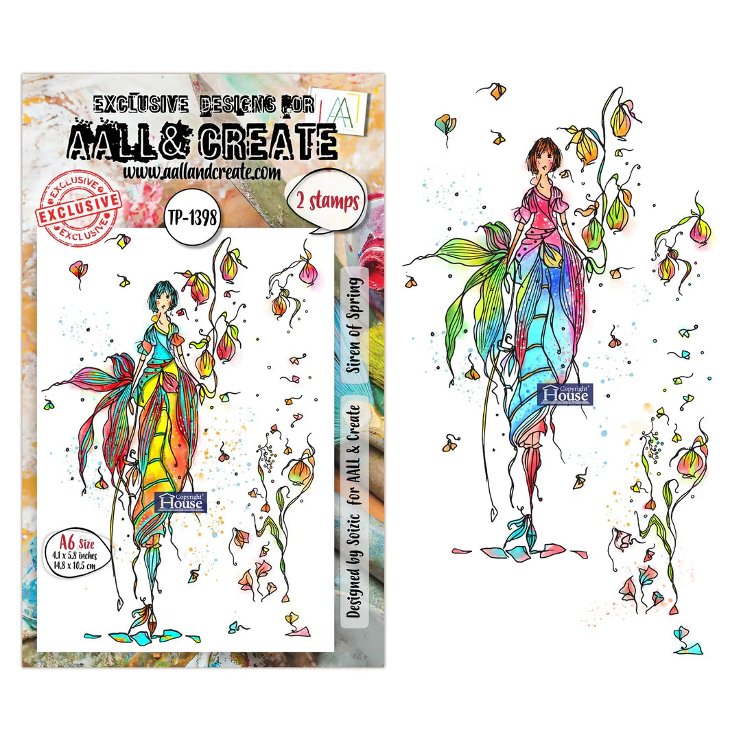 AALL & CREATE - A6 Stamps -Siren Of Spring #TP - 1398