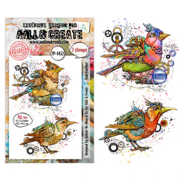 AALL & CREATE - A6 Stamps -Gearfeather - #1452
