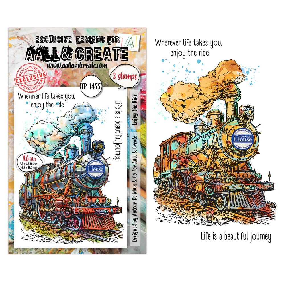 AALL & CREATE - A6 Stamps - Enjoy The Ride - #1455