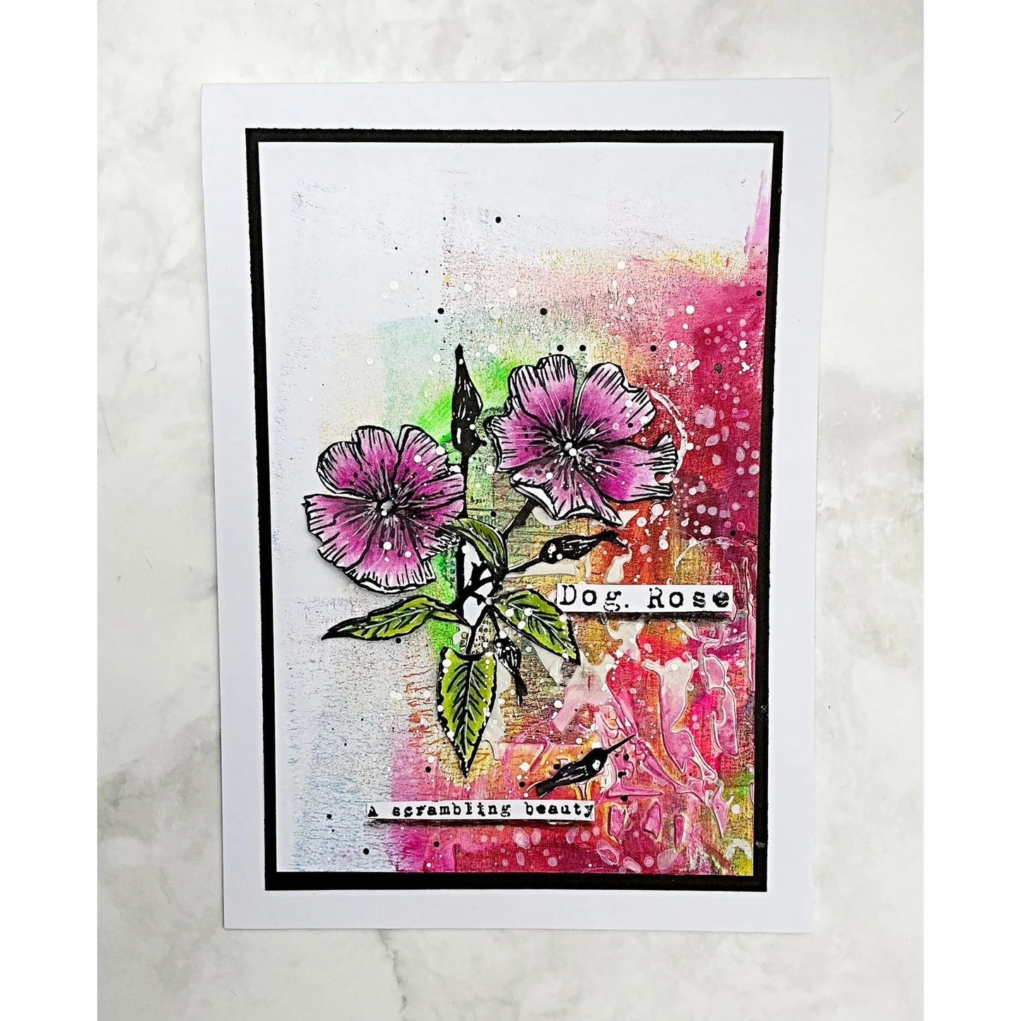 Tracy Evens Boutique Designs - Dog Rose & Butterfly TE45