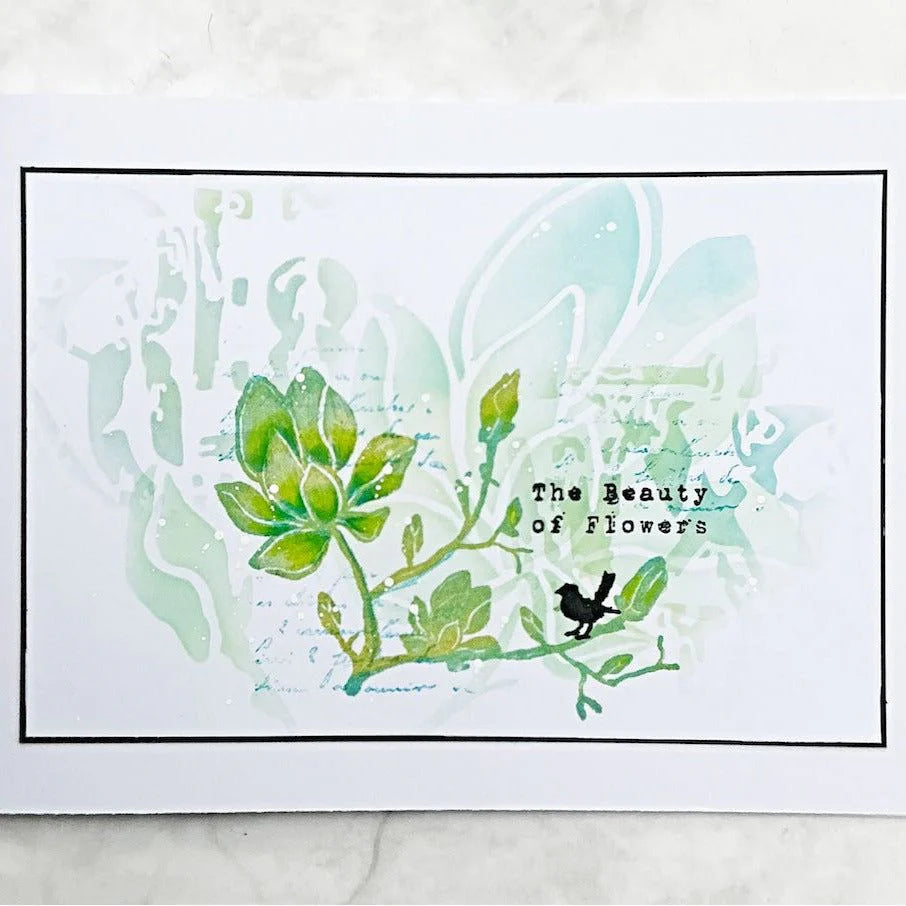 Tracy Evans Boutique Designs - Stencils 6" x 6" - Silhouette Bloom ST2