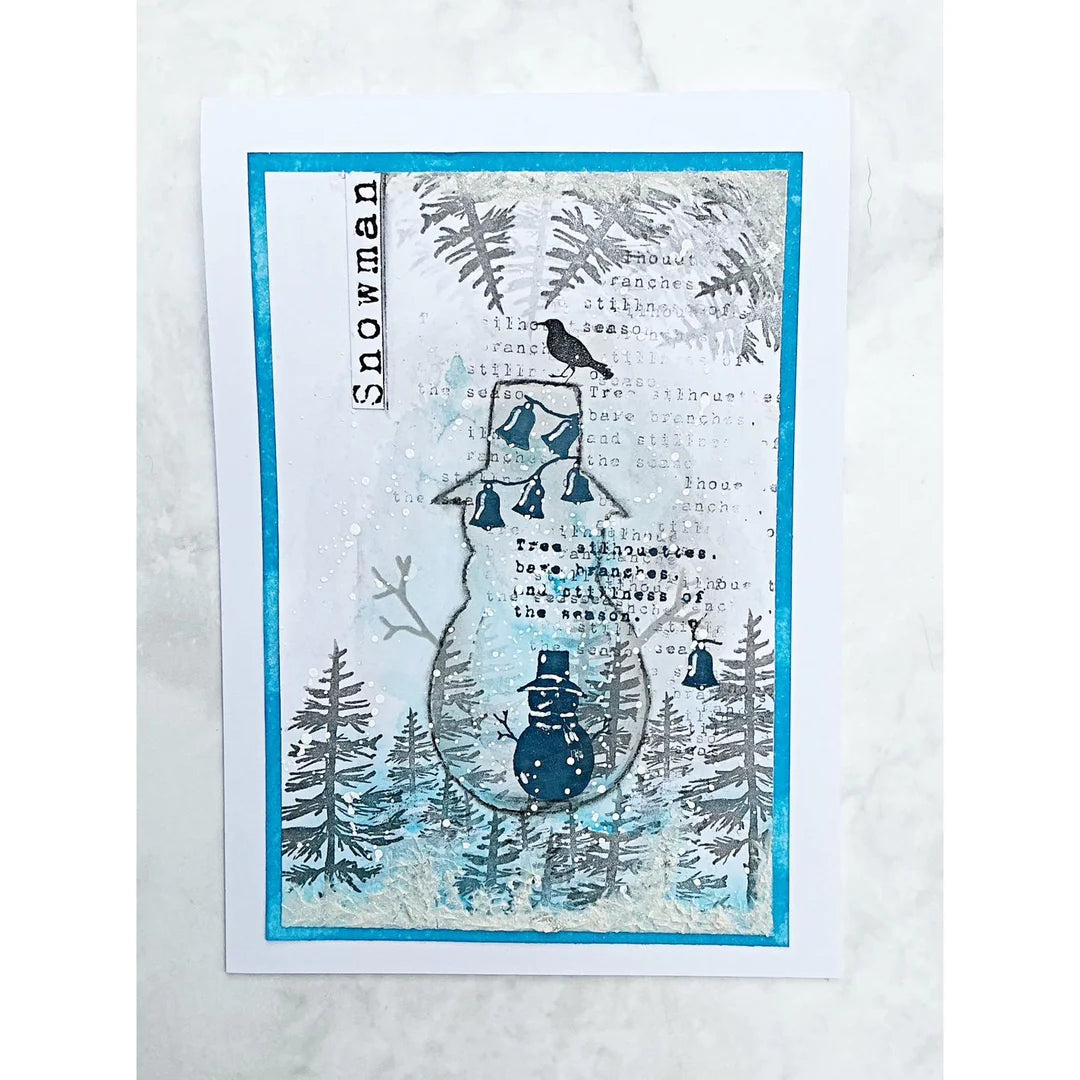 Tracy Evans Boutique Designs - Snippet Stencils - Snowman SS26