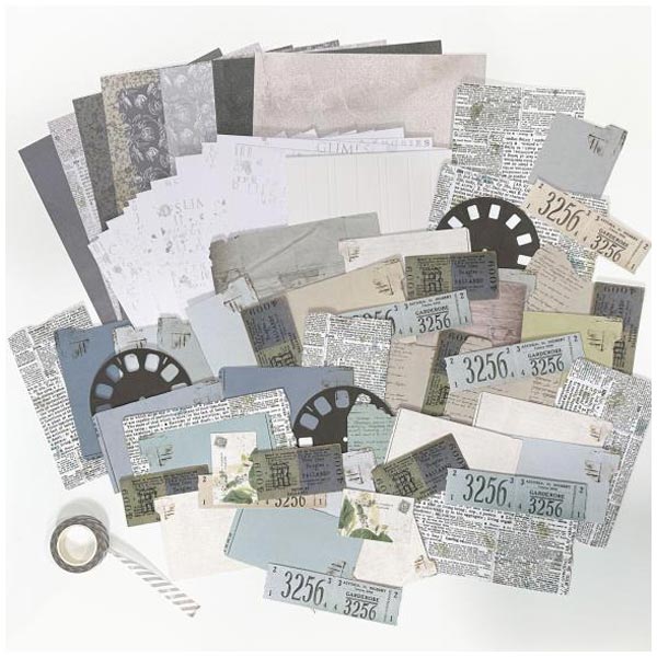 49 and Market - Big Picture Scrapbook Album Kit - Vintage Artistry Moonlit Garden