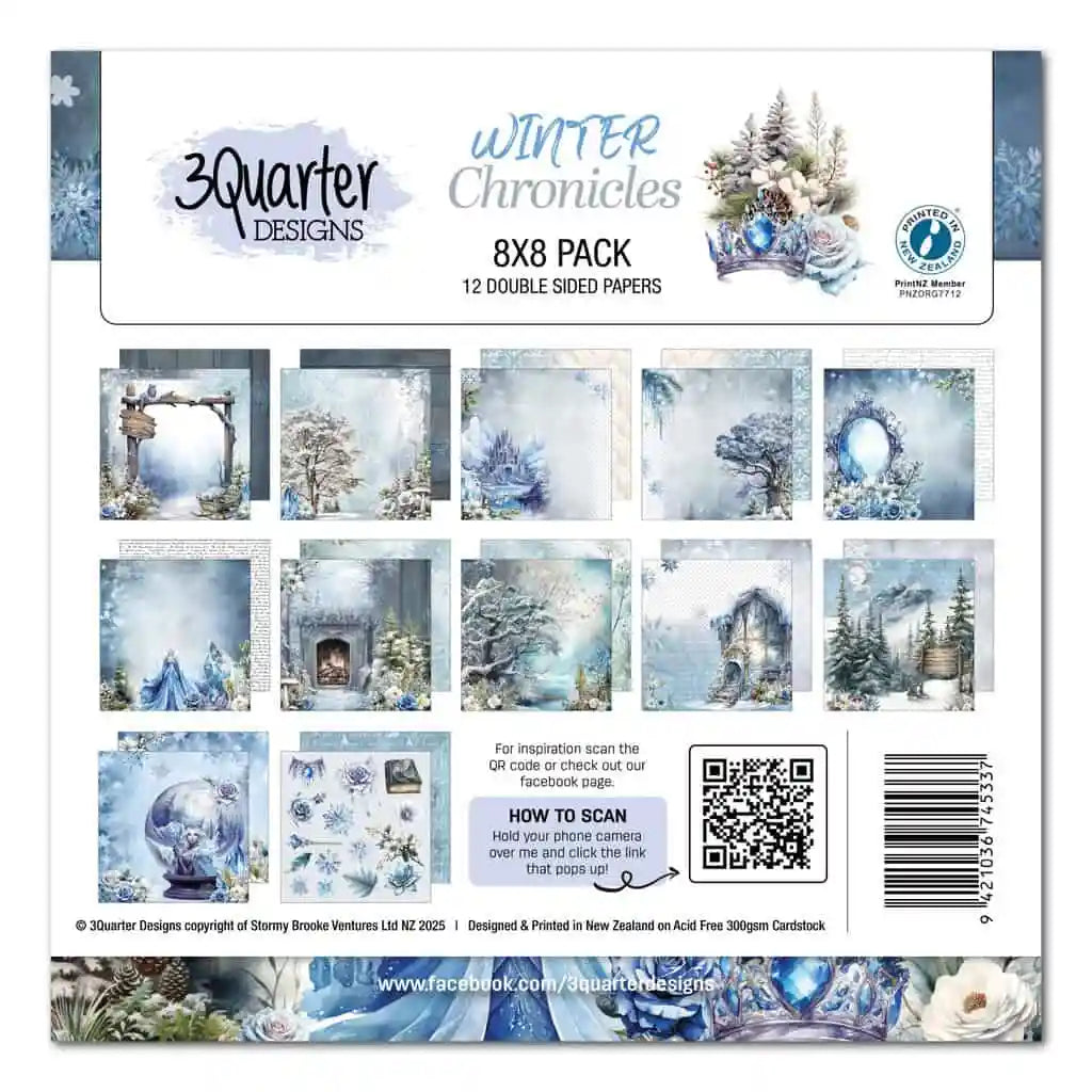 3 Quarter Designs - Winter Chronicles Collection 8x8 Pack