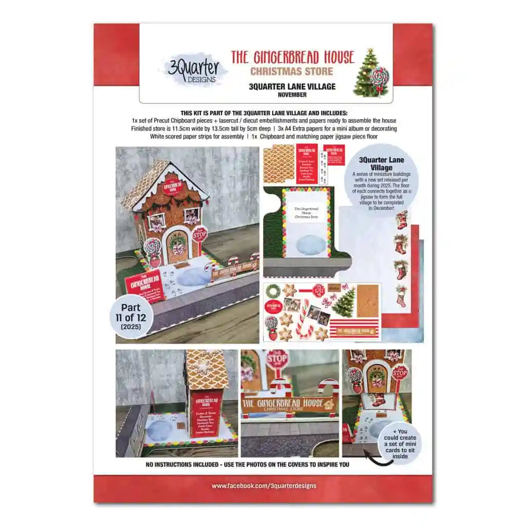 3 Quarter Designs - 3Quarter Lane Village - The Gingerbread House Christmas Store