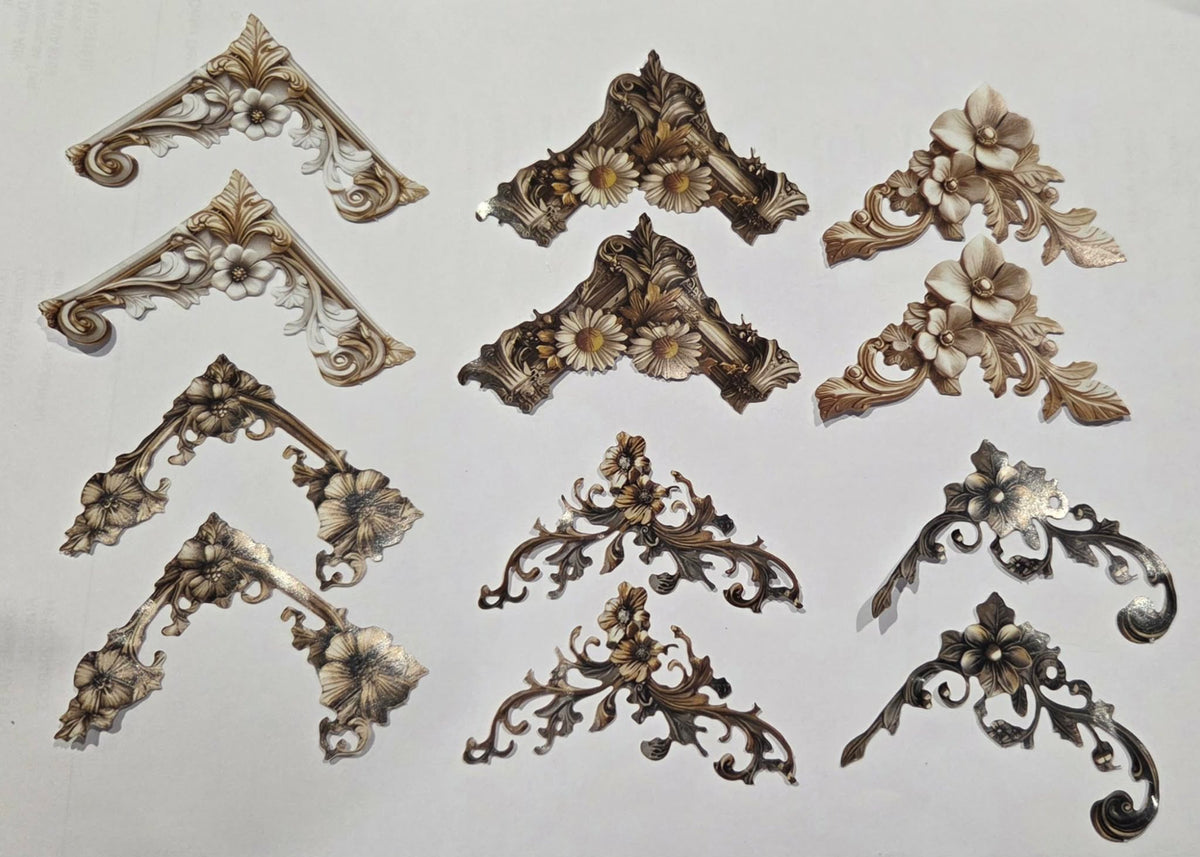 Paper Stickers - Ornate Photo Corners