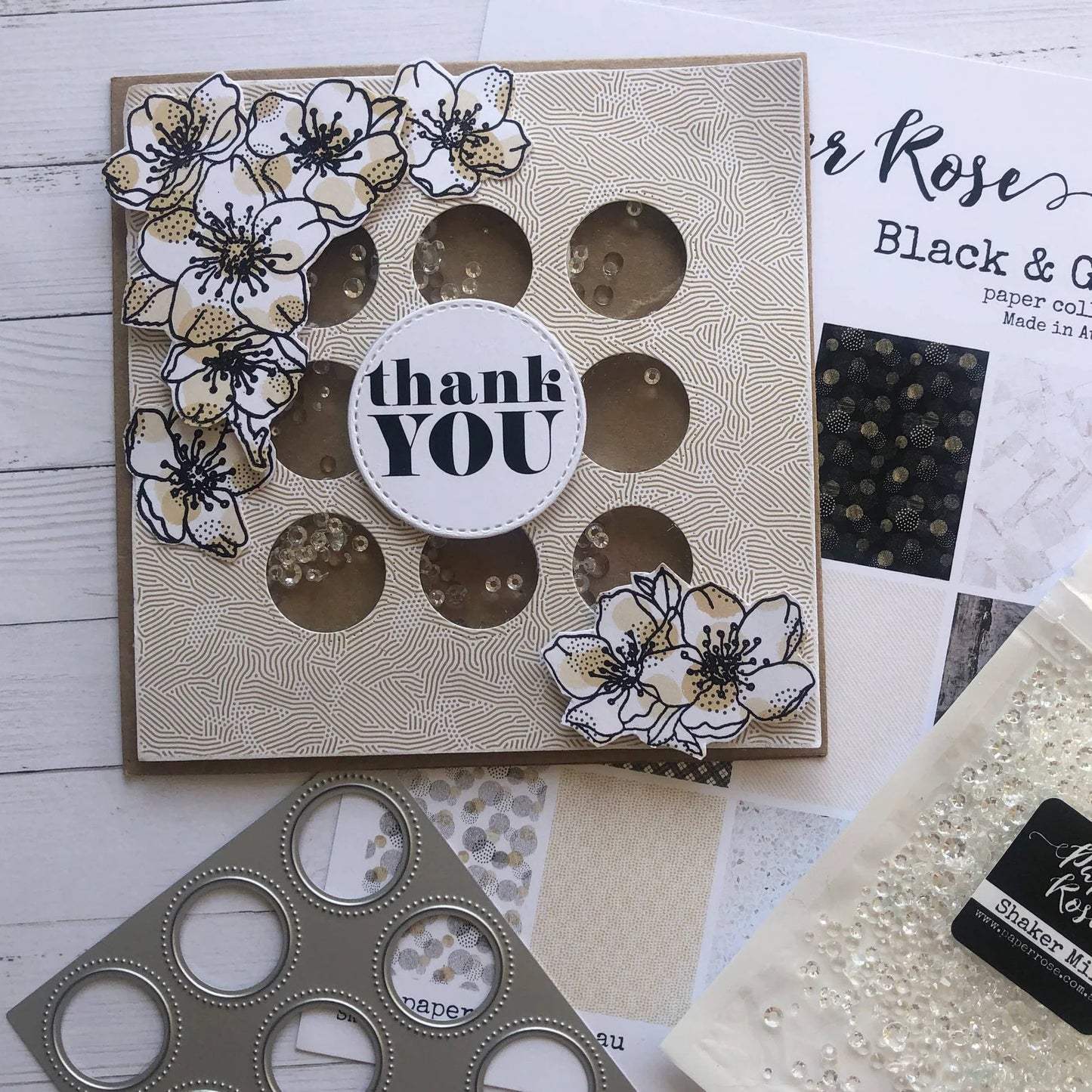 Paper Rose - Metal Cutting Die - Circle Grid Coverplate