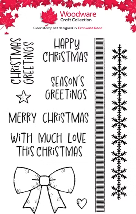 Woodware Craft Collection - Christmas Borders