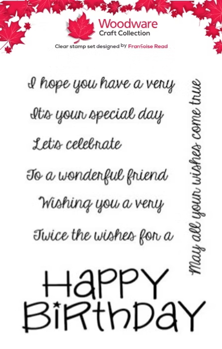 Woodware Craft Collection - Birthday Galore