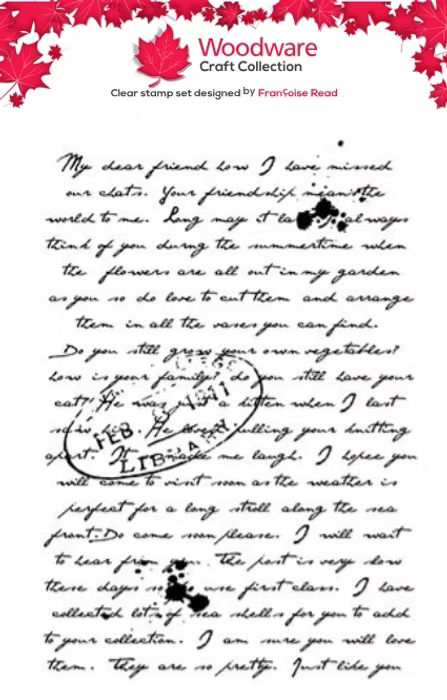 Woodware Craft Collection - Old Letter