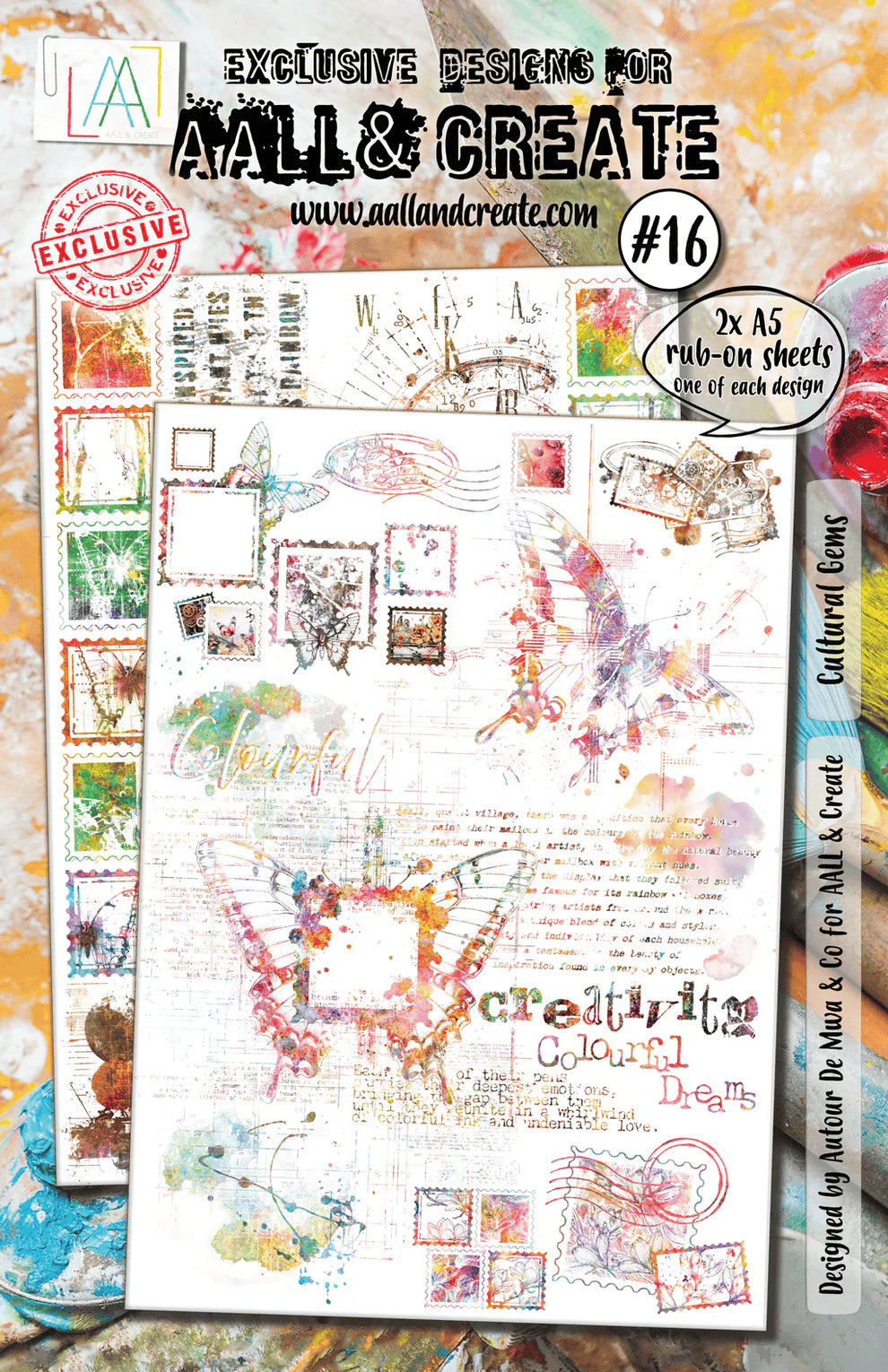 AALL & Create Rub-on Sheets Cultural Gems #16