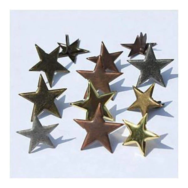 Eyelet Outlet and Brads - Gold Mix Star Brads