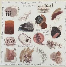 Kaszazz Cut-Outs - Vellum Stickers - Serenity