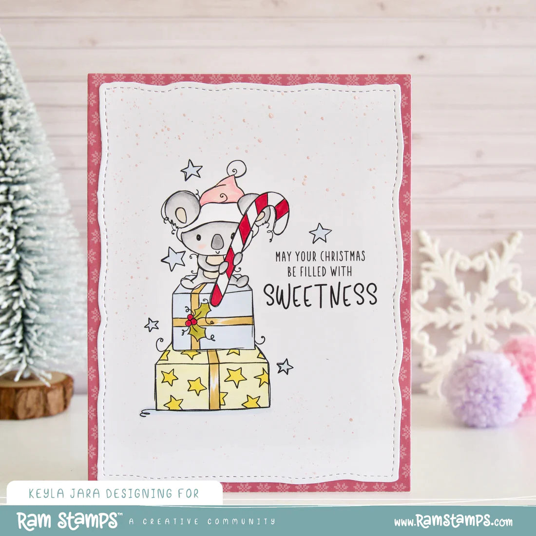 Paper Rose - Clear Stamp Set -Koala Christmas