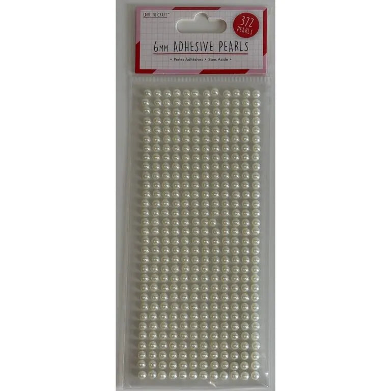 Love To Craft - 6mm Adhesive Pearls