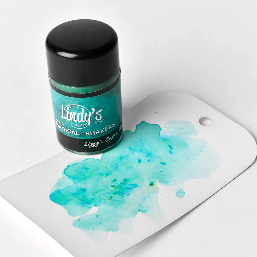 Lindy's - Lizzy’s Cuppa’ Tea Teal Starburst Shaker